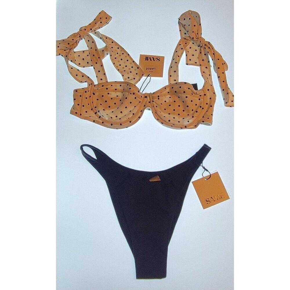 SAME LOS ANGELES 2 PC BIKINY WOMENS UNDERWIRE LARGE
